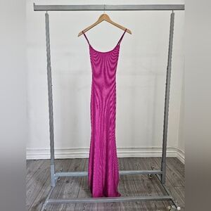 SKIMS sparkly pink dress